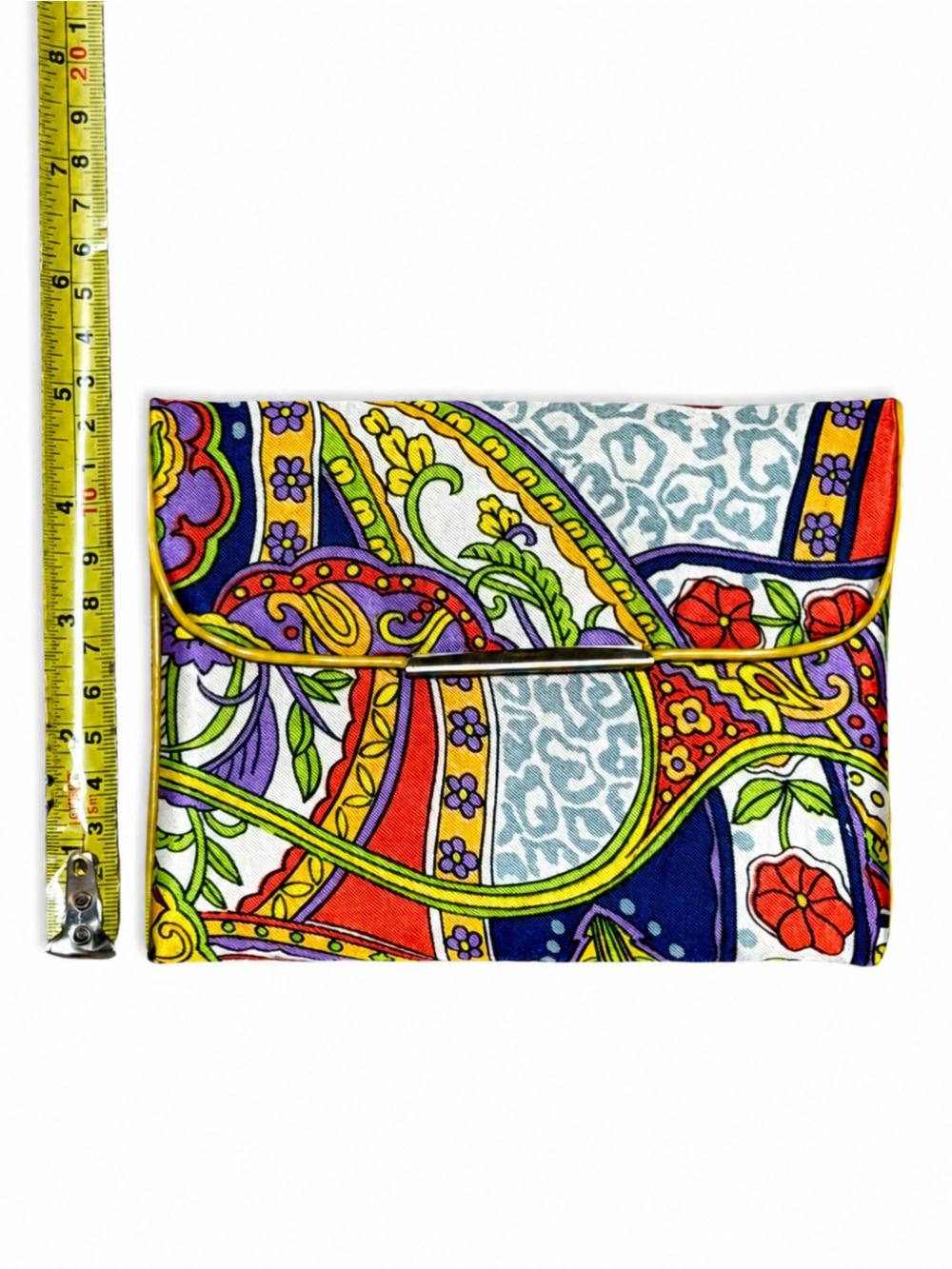 NWOT Paisley Retro Clutch Wallet Boho Floral Pouch - Picture 8 of 8